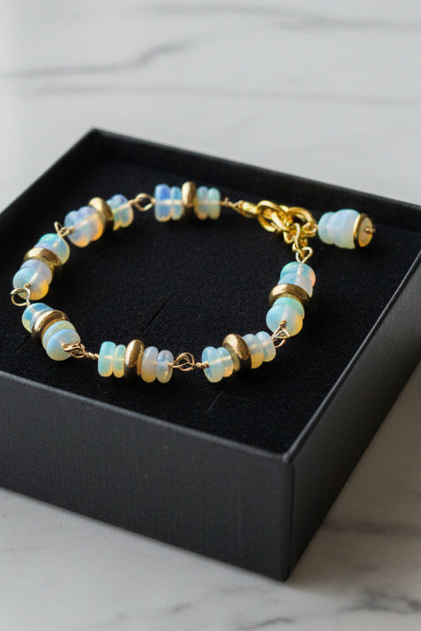 18kt gold Opal bracelet