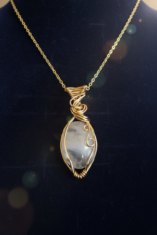 ✨️14kt Gold Filled ✨️  rose quartz pendant