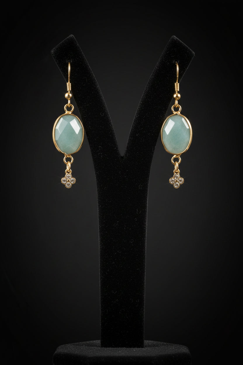 Adventureen dangle earring with 14kt gold hook